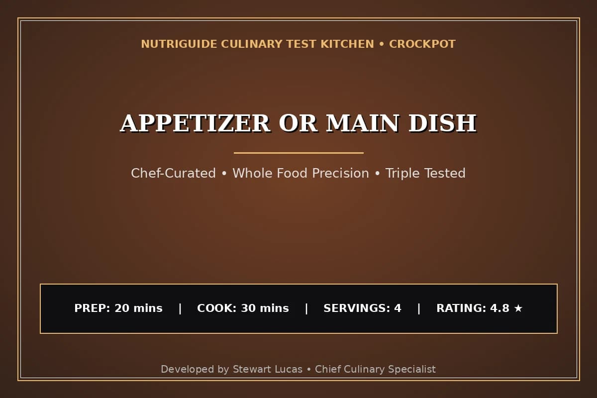 Appetizer Or Main Dish