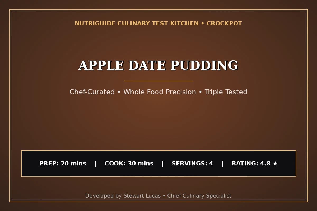 Apple Date Pudding