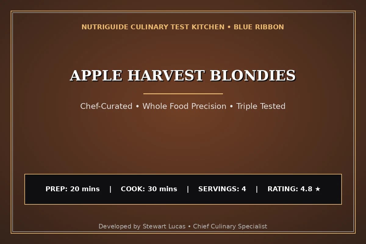 Apple Harvest Blondies