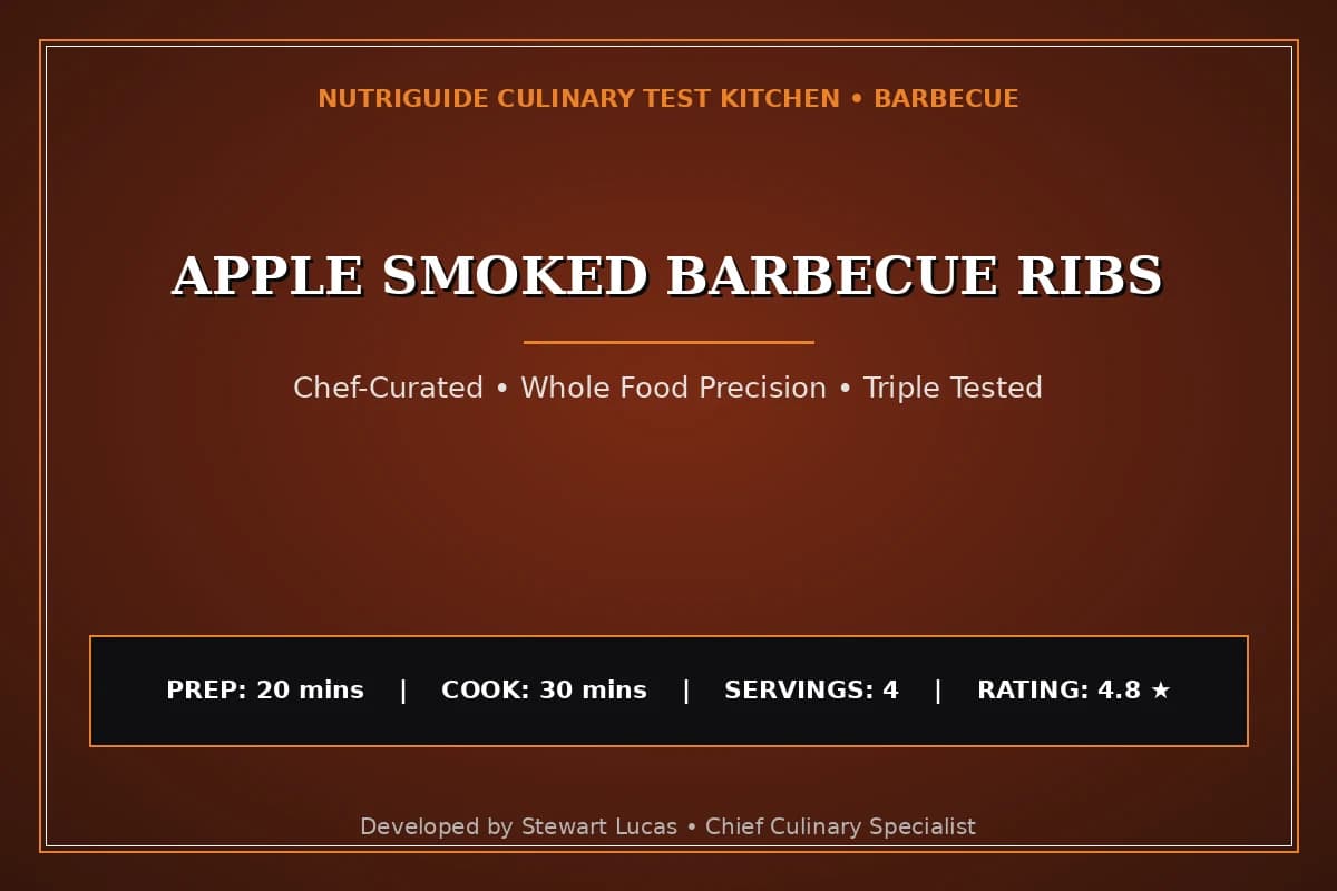 Apple Smoked Barbecue Ribs