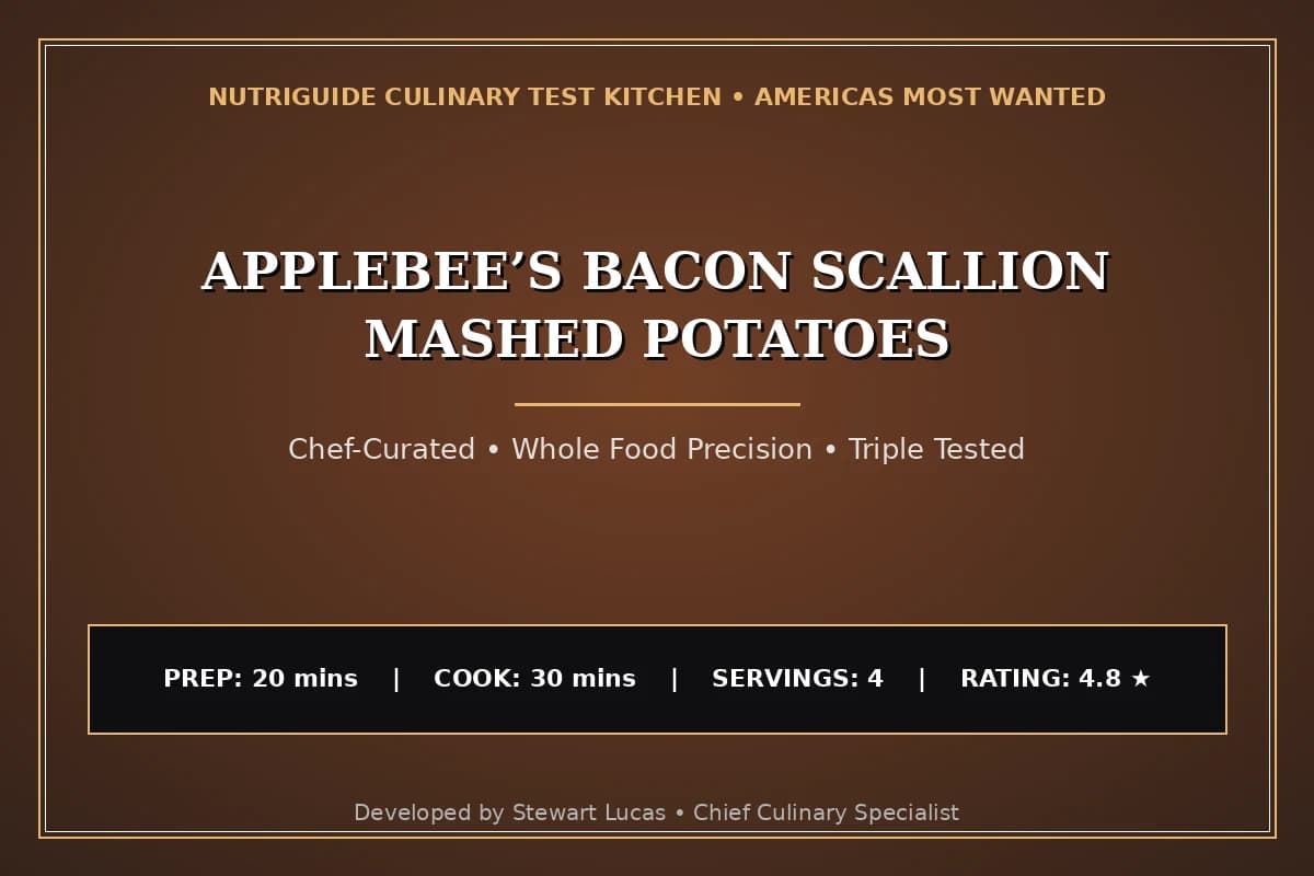 Applebee’S Bacon Scallion Mashed Potatoes