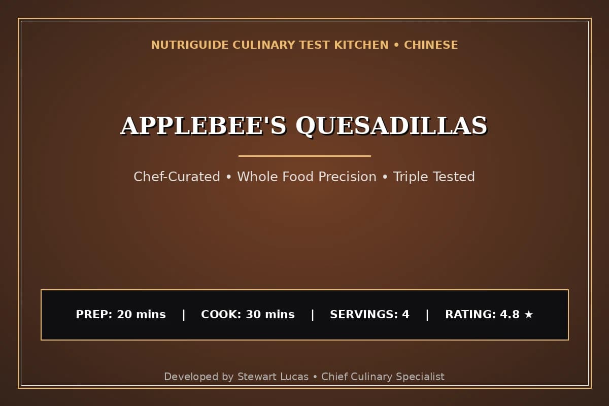 Applebee'S Quesadillas