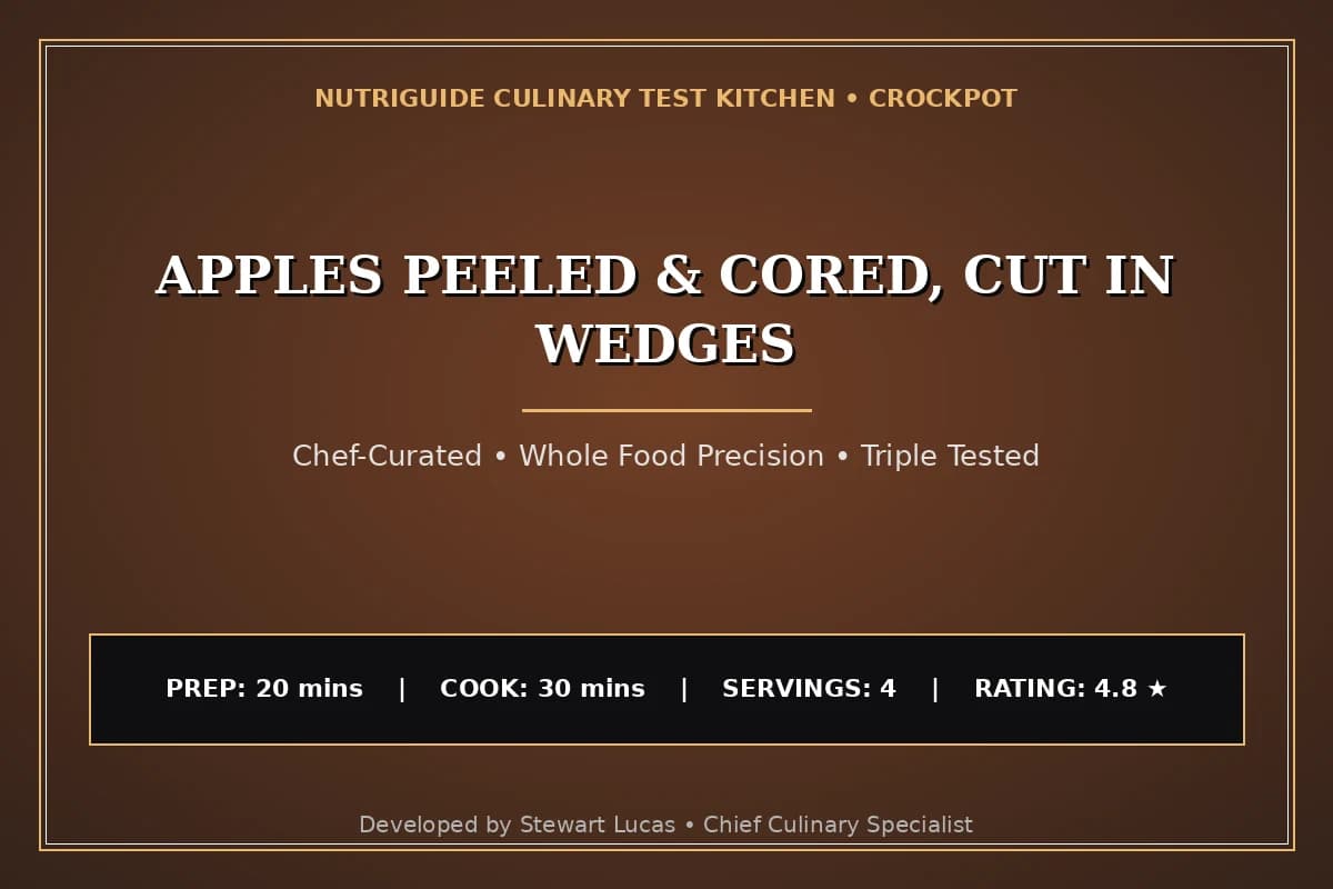 Apples Peeled & Cored, Cut In Wedges
