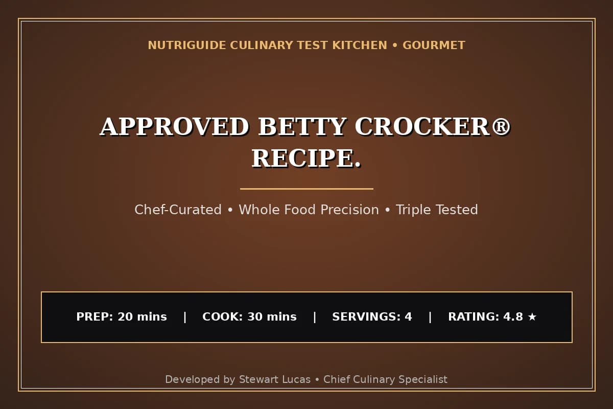 Approved Betty Crocker® Recipe.