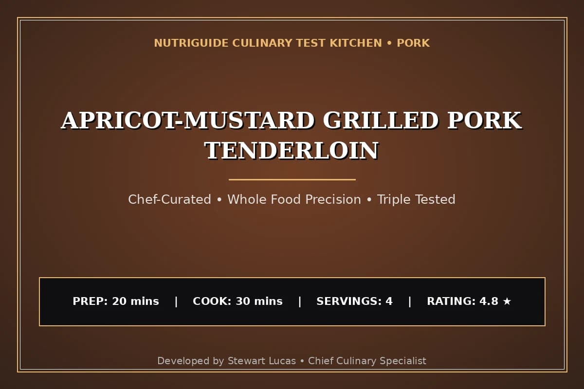 Apricot-Mustard Grilled Pork Tenderloin