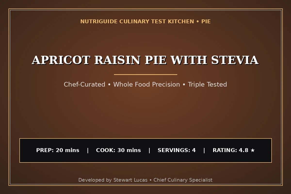 Apricot Raisin Pie With Stevia