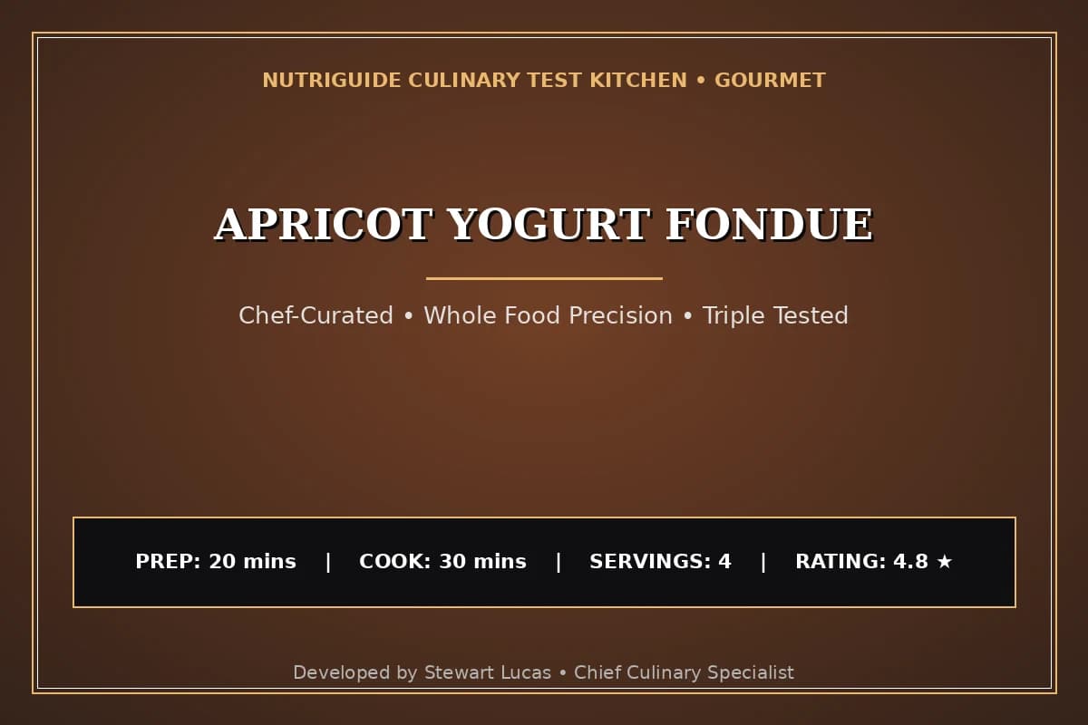 Apricot Yogurt Fondue