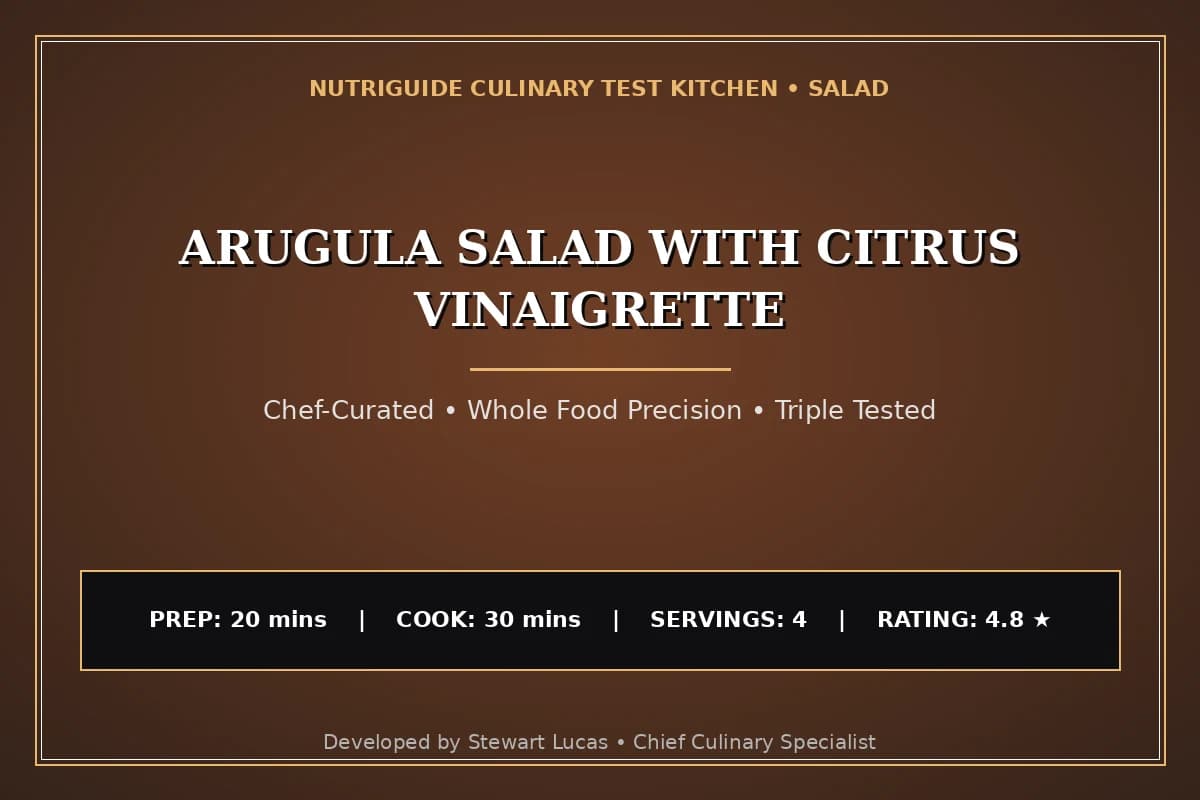 Arugula Salad With Citrus Vinaigrette