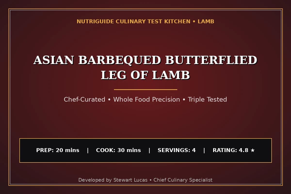 Asian Barbequed Butterflied Leg Of Lamb