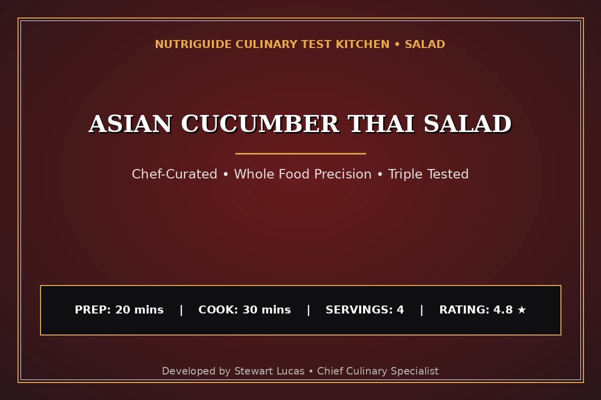 Asian Cucumber Thai Salad