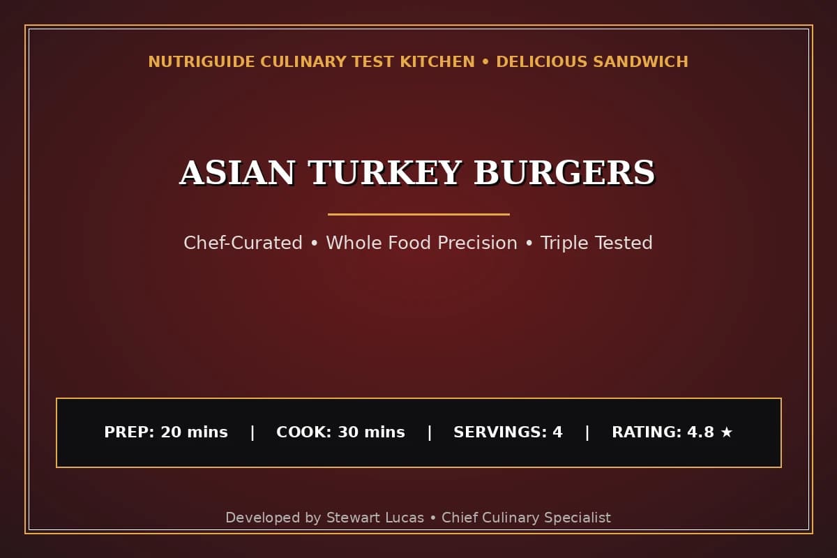 Asian Turkey Burgers