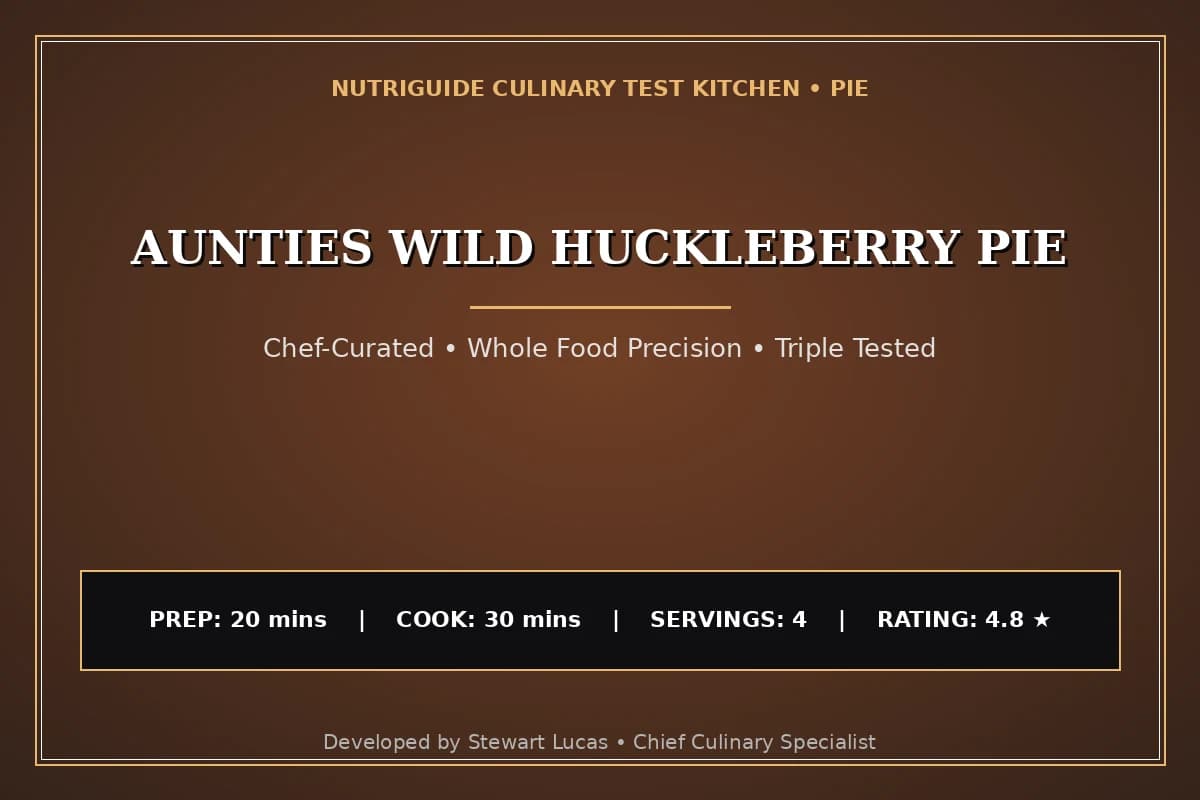 Aunties Wild Huckleberry Pie