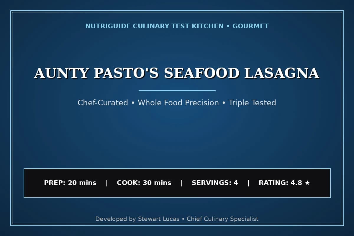 Aunty Pasto'S Seafood Lasagna