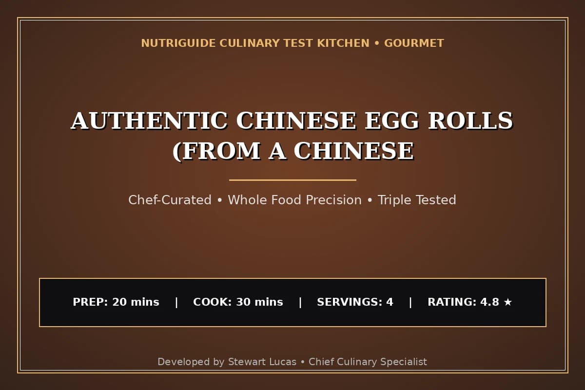 Authentic Chinese Egg Rolls (From A Chinese