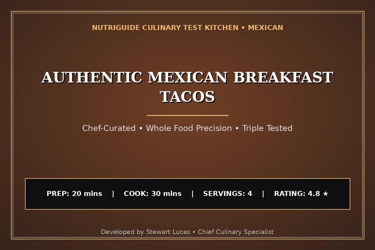 Authentic Mexican Breakfast Tacos
