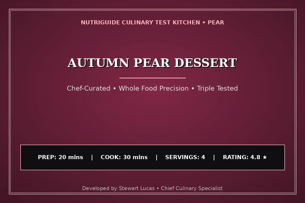 Autumn Pear Dessert