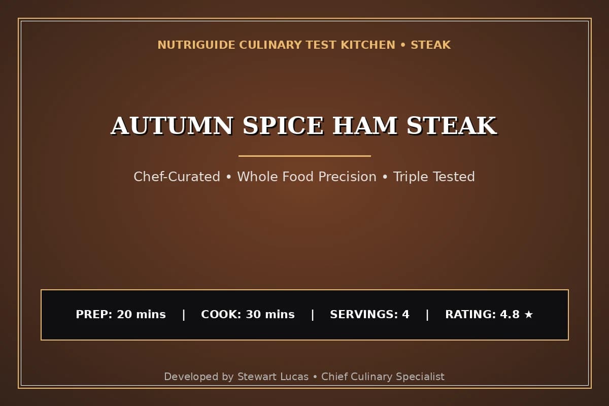Autumn Spice Ham Steak