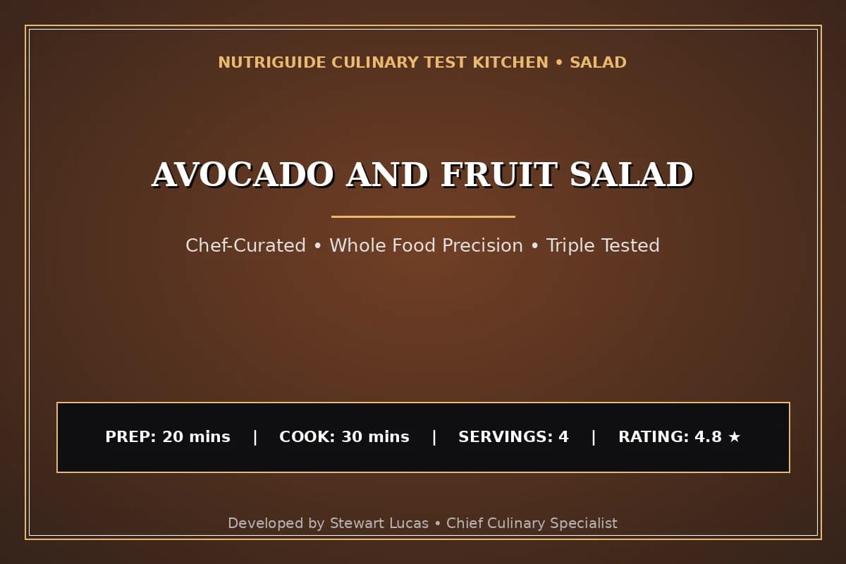 Avocado And Fruit Salad