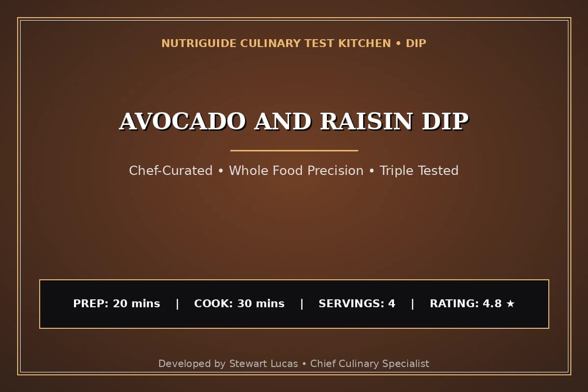 Avocado And Raisin Dip