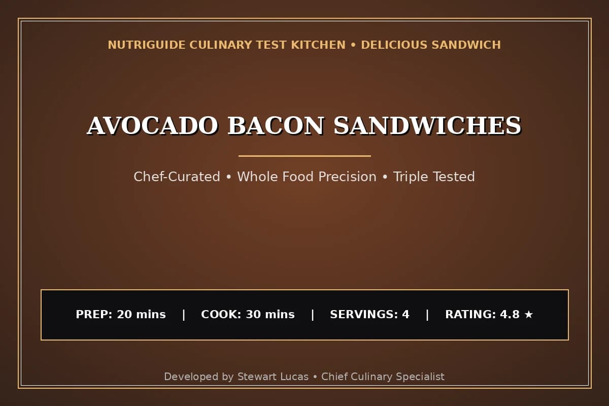 Avocado Bacon Sandwiches