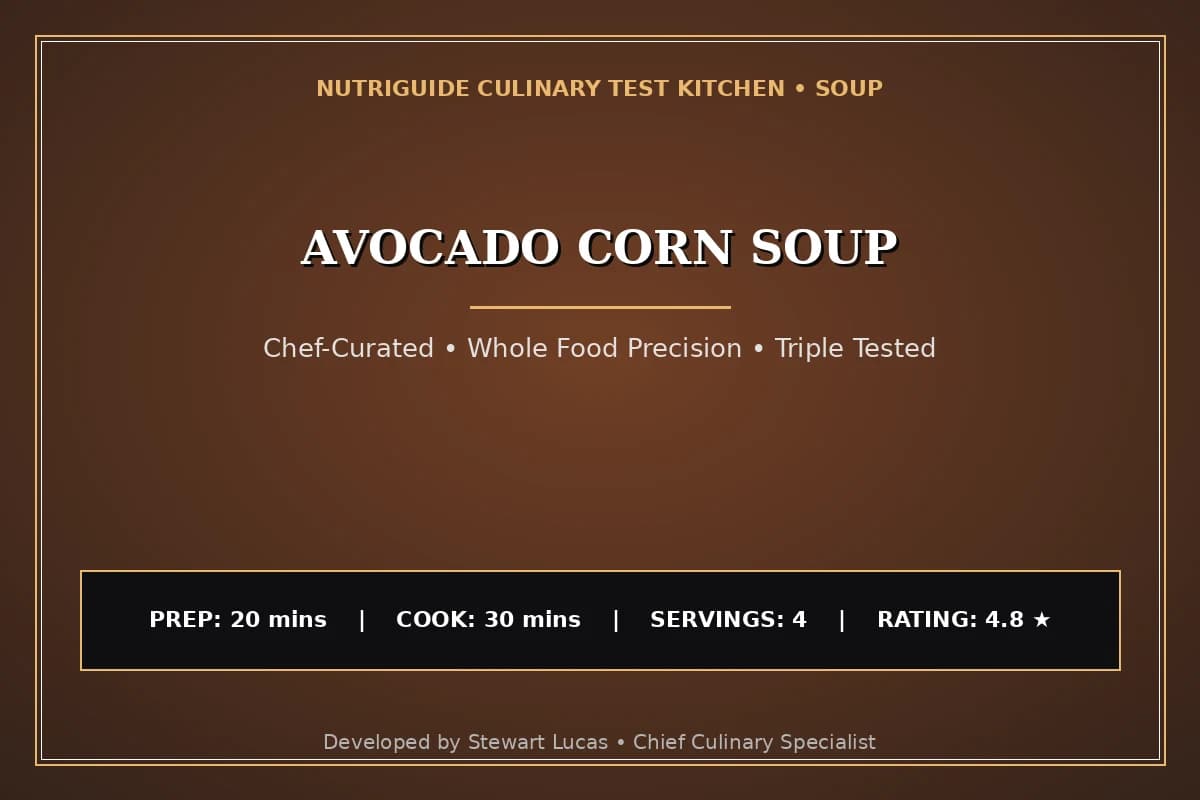 Avocado Corn Soup
