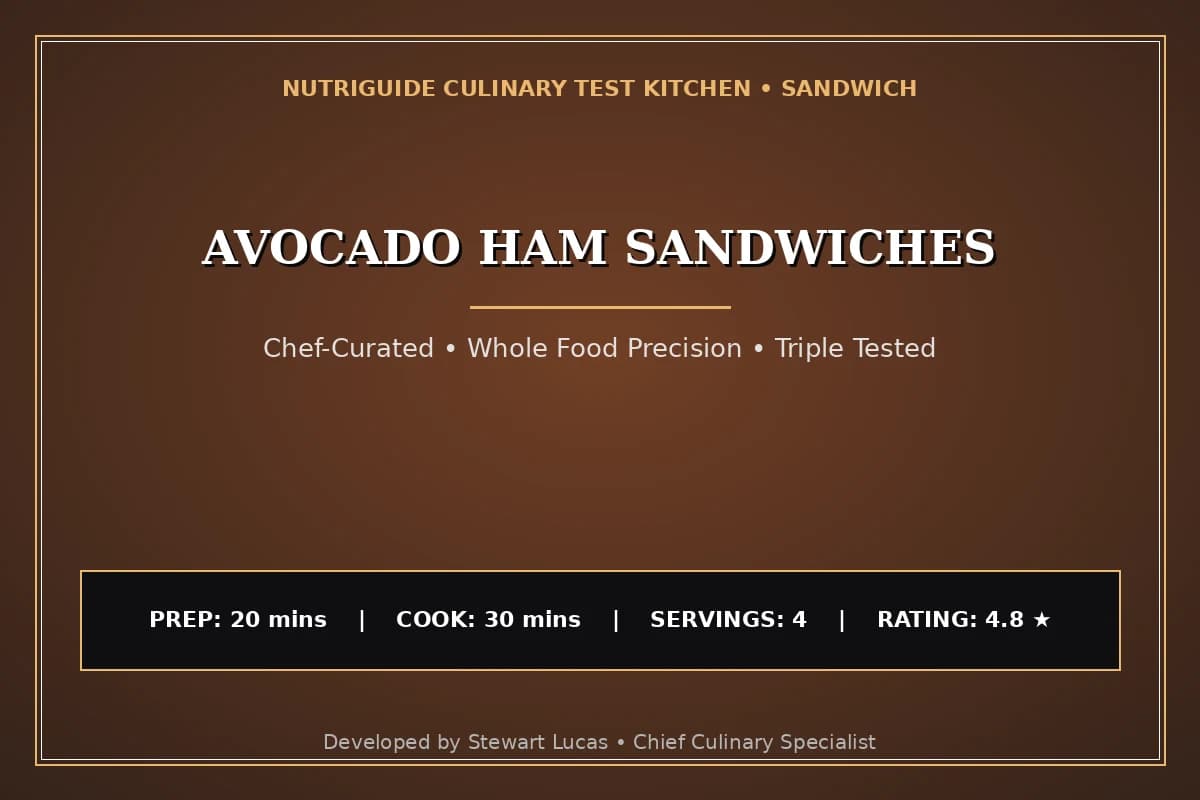 Avocado Ham Sandwiches