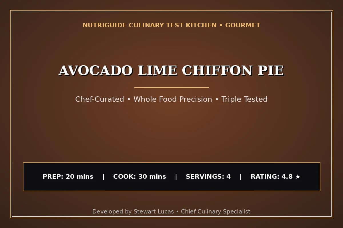 Avocado Lime Chiffon Pie