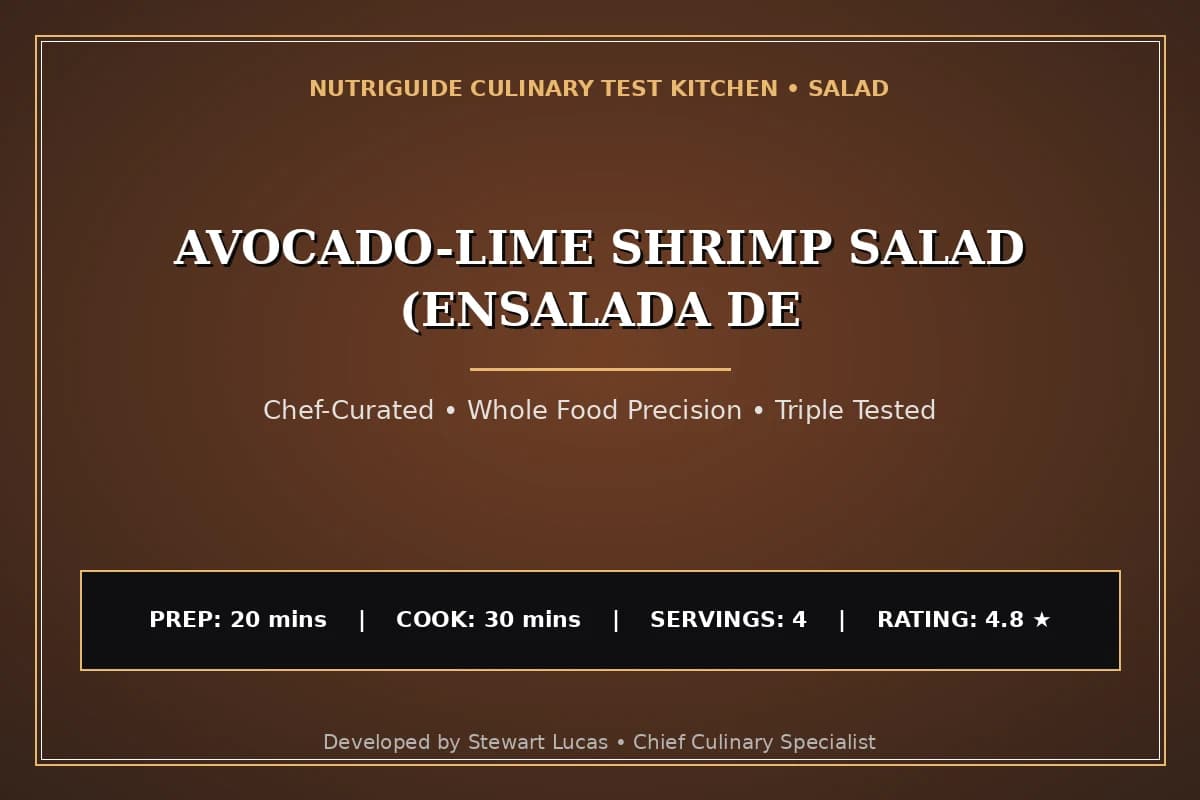 Avocado-Lime Shrimp Salad (Ensalada De