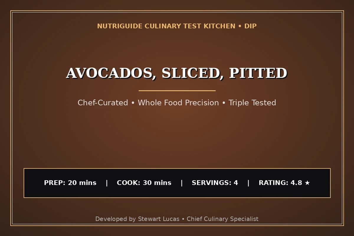 Avocados, Sliced, Pitted