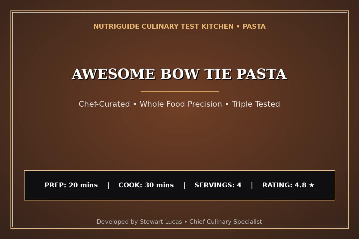 Awesome Bow Tie Pasta
