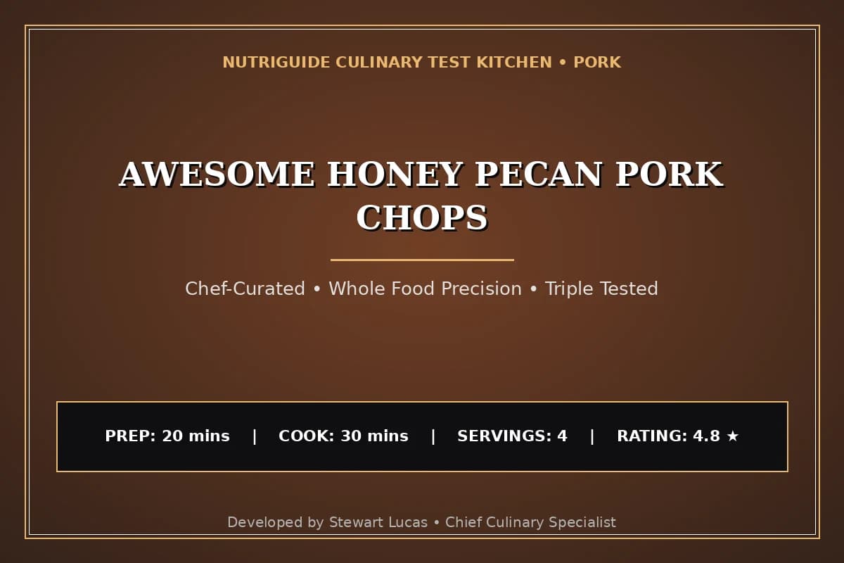 Awesome Honey Pecan Pork Chops