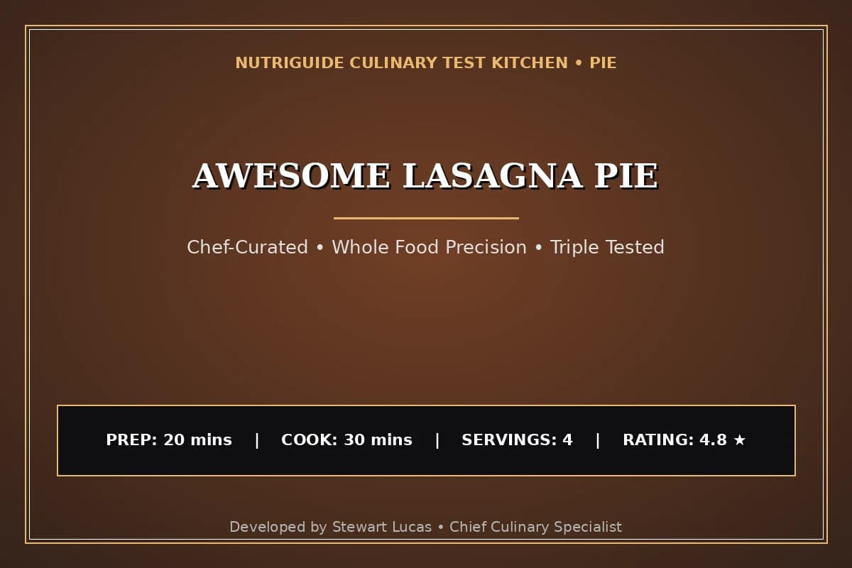 Awesome Lasagna Pie