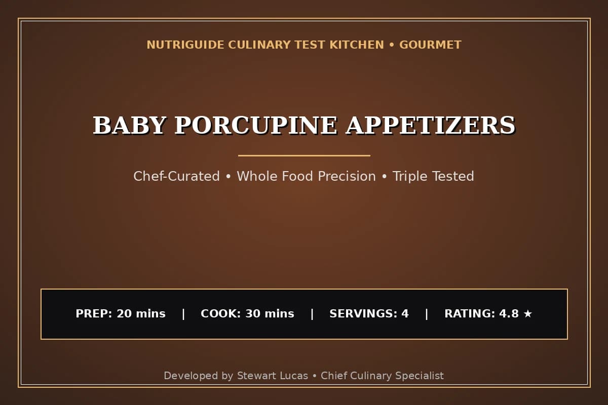 Baby Porcupine Appetizers