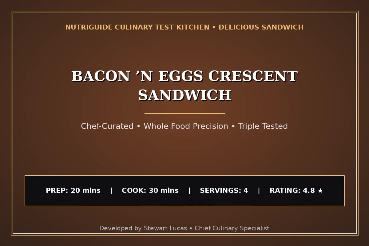 Bacon ’N Eggs Crescent Sandwich