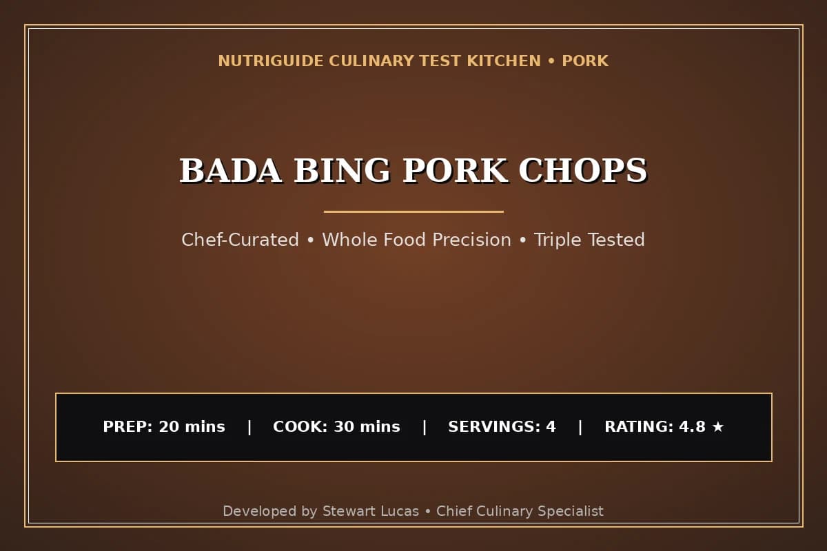 Bada Bing Pork Chops