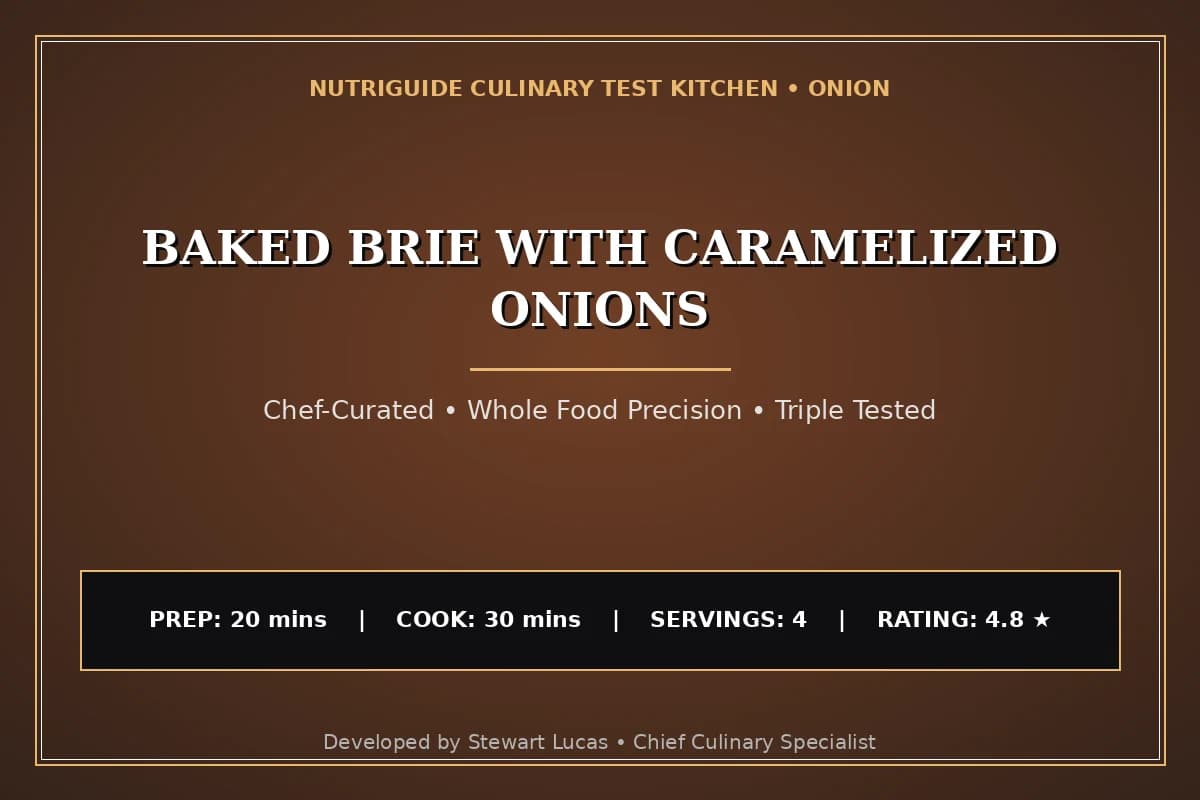 Baked Brie With Caramelized Onions