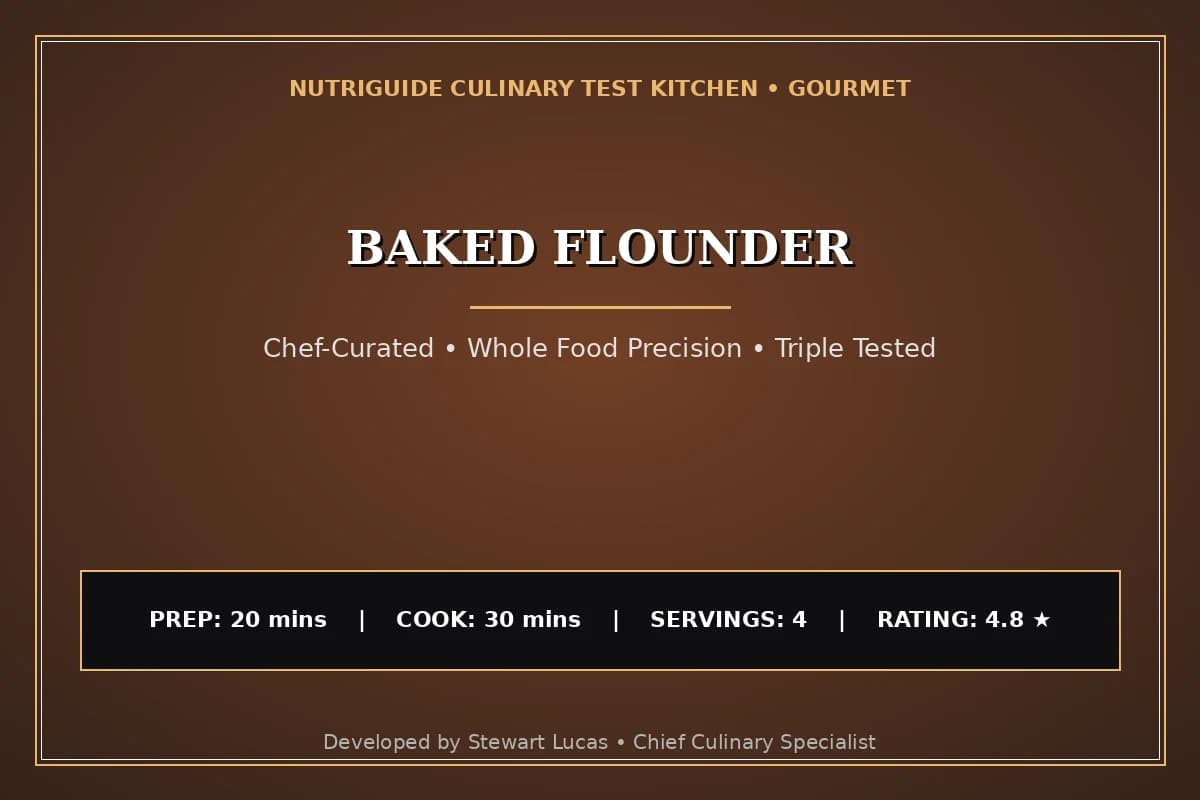 Baked Flounder