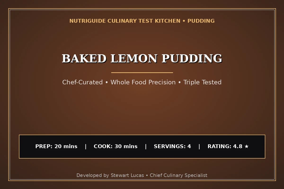 Baked Lemon Pudding