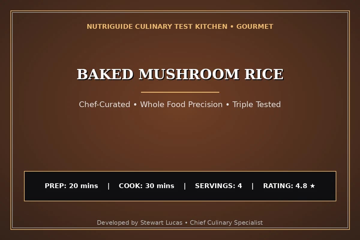 Baked Mushroom Rice