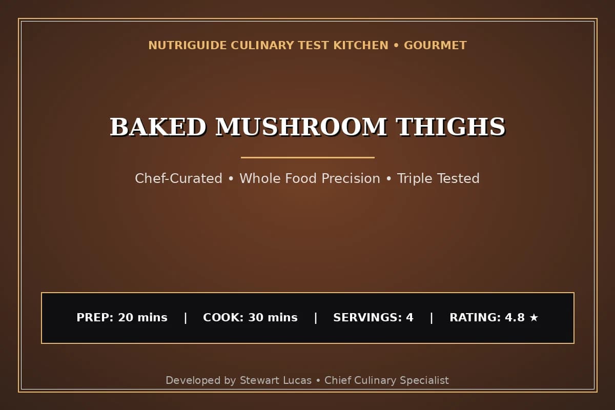Baked Mushroom Thighs