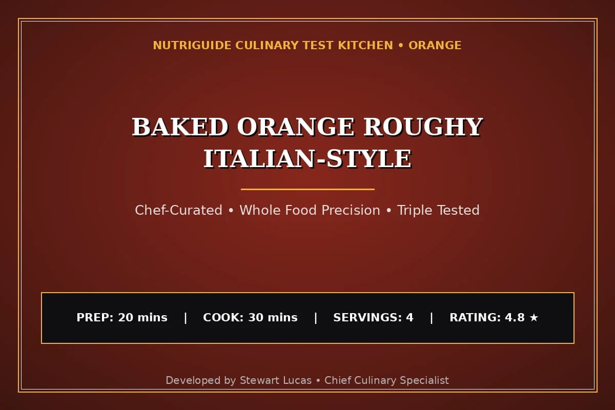 Baked Orange Roughy Italian-Style