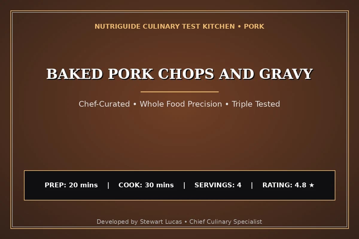 Baked Pork Chops And Gravy
