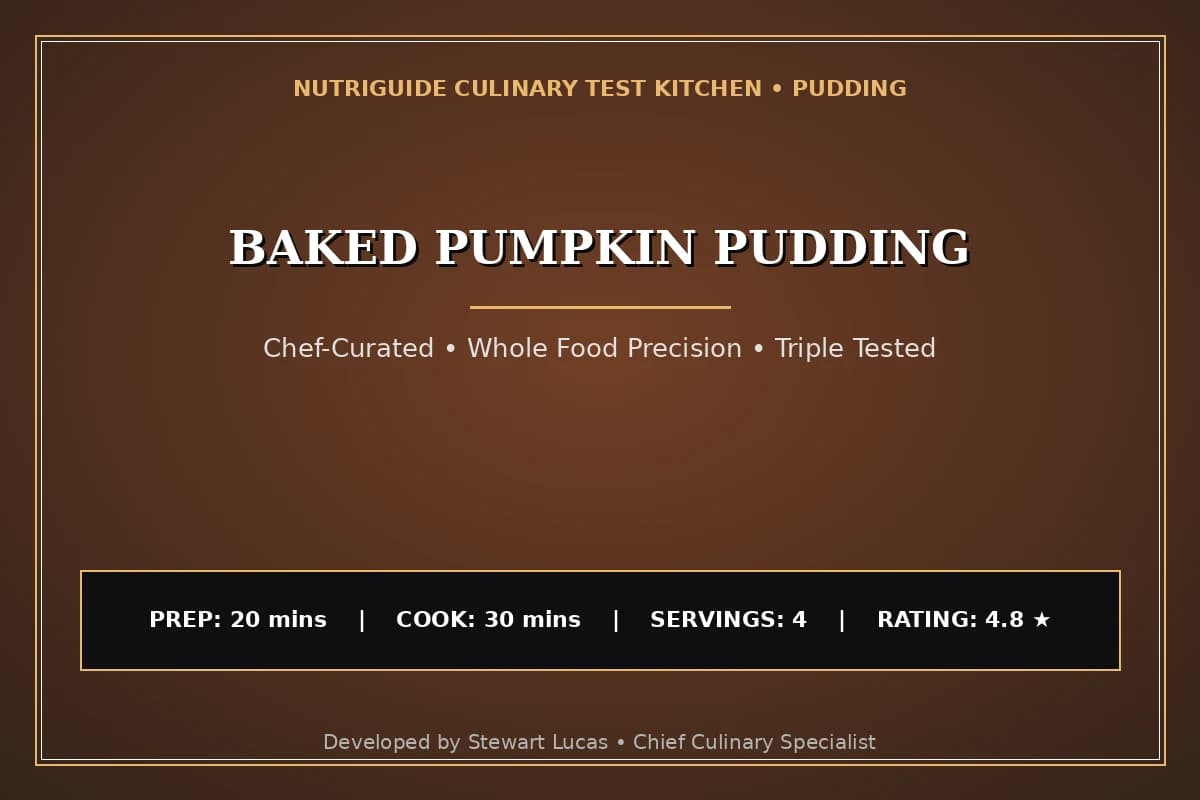 Baked Pumpkin Pudding