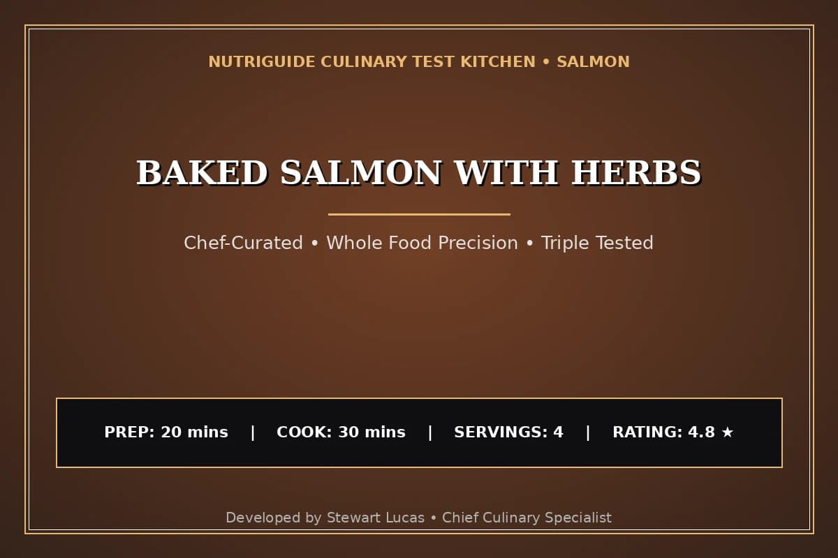 Baked Salmon With Herbs
