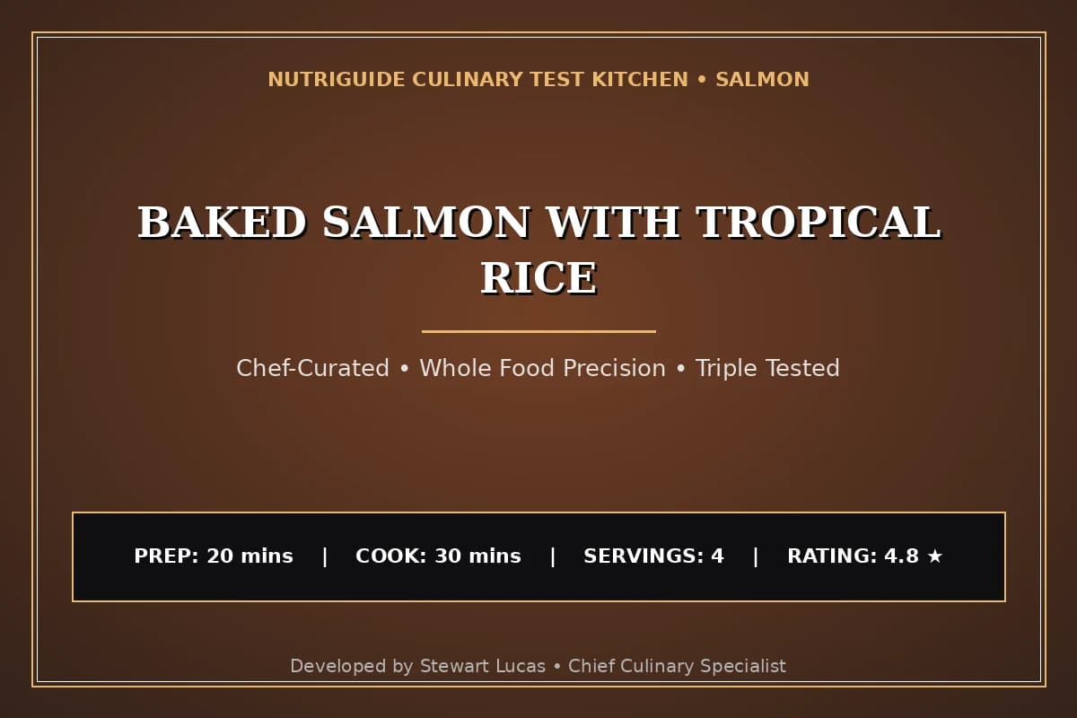 Baked Salmon With Tropical Rice