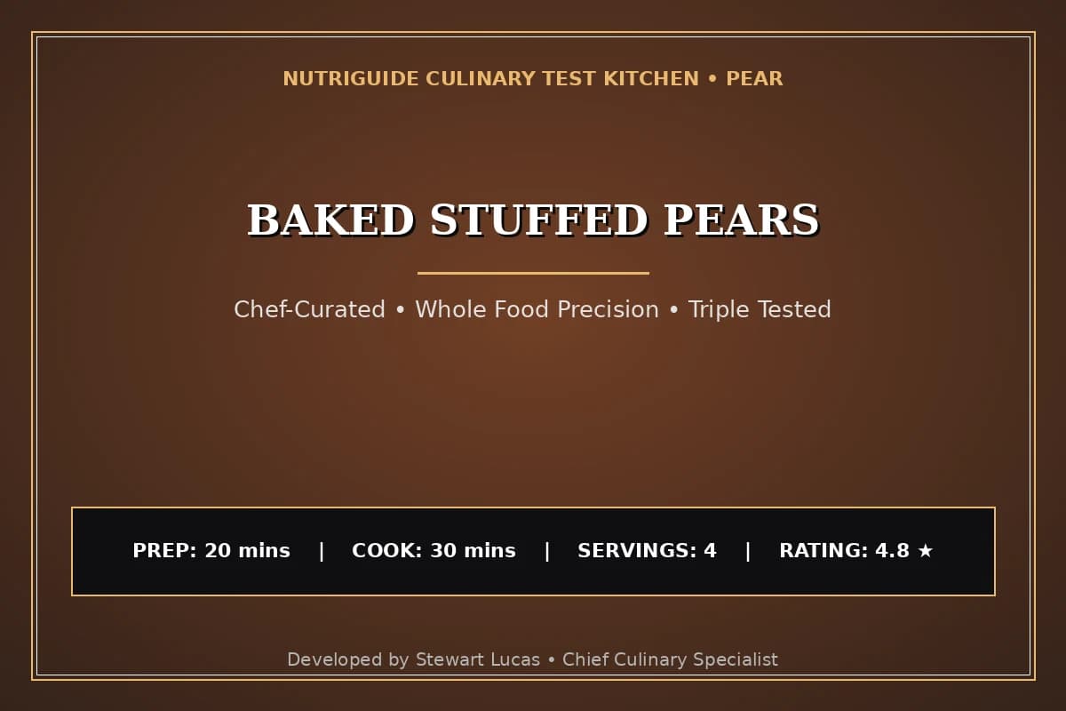Baked Stuffed Pears