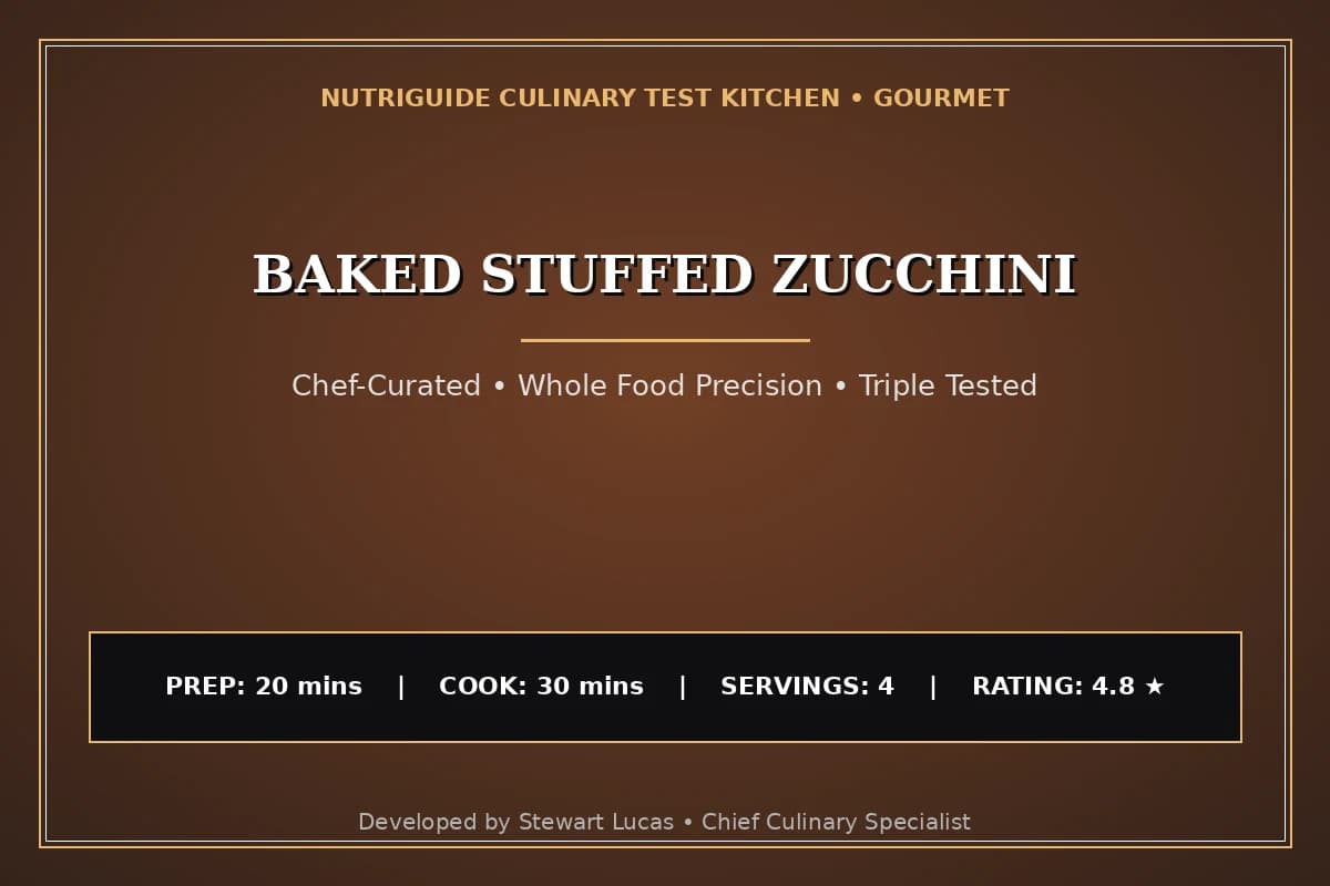 Baked Stuffed Zucchini