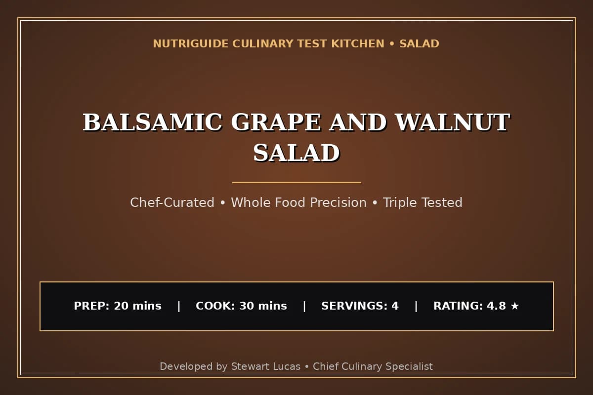 Balsamic Grape And Walnut Salad
