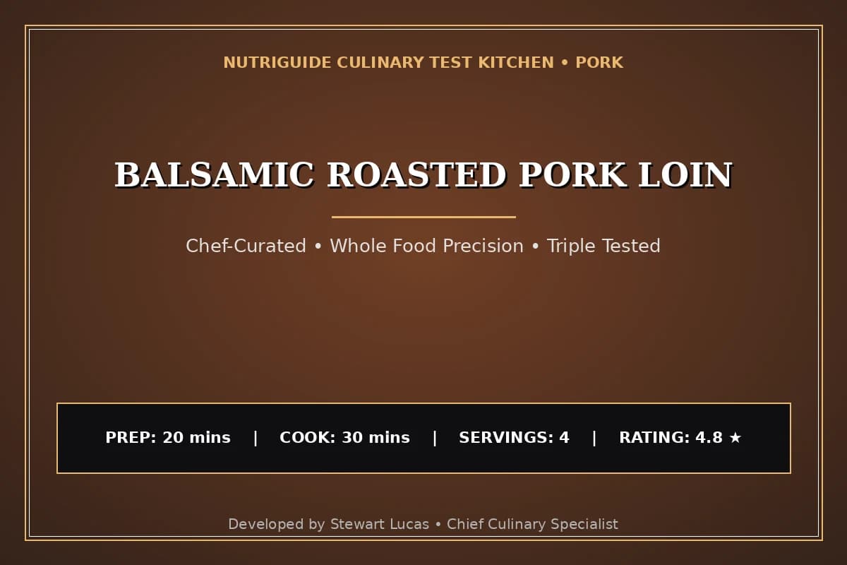 Balsamic Roasted Pork Loin