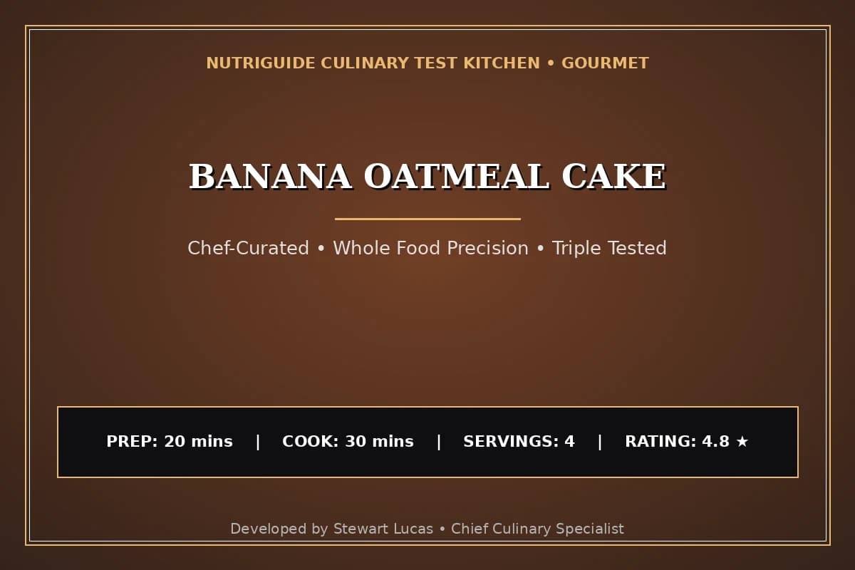 Banana Oatmeal Cake
